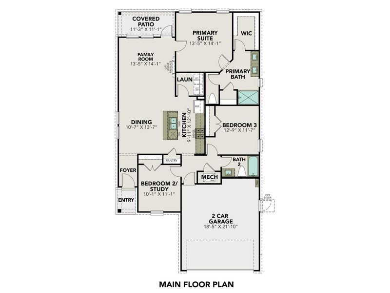2D floor plan layout for the The Costa A with 3-Car Garage by Davidson Homes LLC in River Ranch Meadows, Dayton, TX (Image 4). 2D floor plan layout for the The Costa A with 3-Car Garage by Davidson Homes LLC in River Ranch Meadows, Dayton, TX (Image 4).