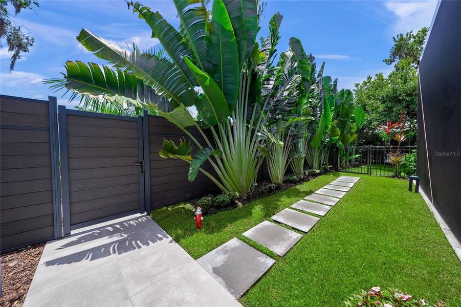Exterior details and patio area of a home in , Sarasota (Image 37). Exterior details and patio area of a home in , Sarasota (Image 37).