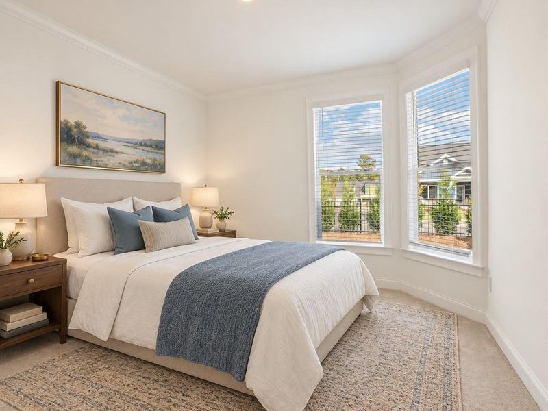 Furnished interior view inside a new home in , Holly Springs (Image 44).