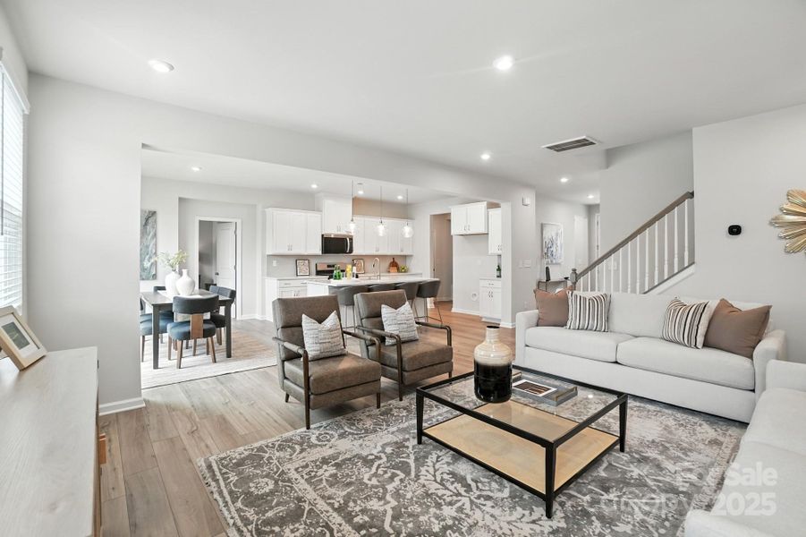 Furnished interior view inside a new home in Waxhaw Landing, Monroe (Image 14).