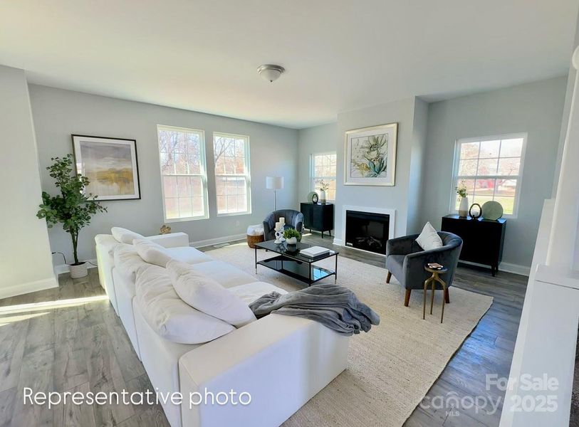 Furnished interior view inside a new home in , Monroe (Image 3).