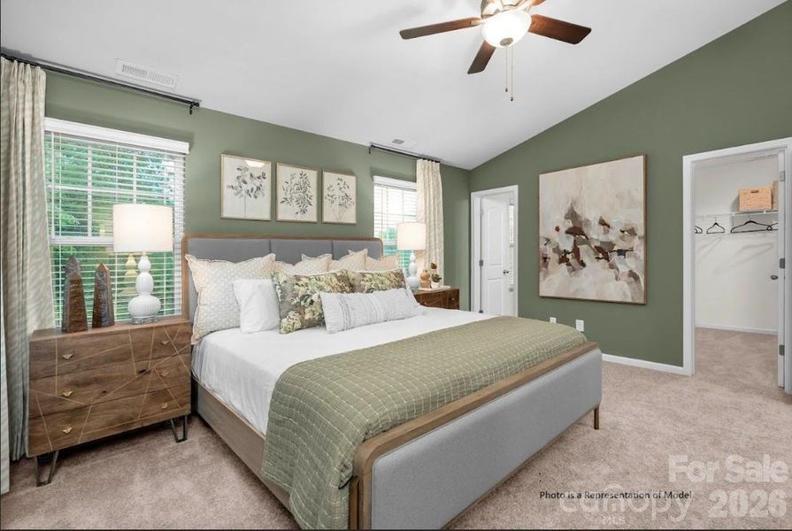 Furnished interior view inside a new home in Sierra Ridge, Gastonia (Image 17).