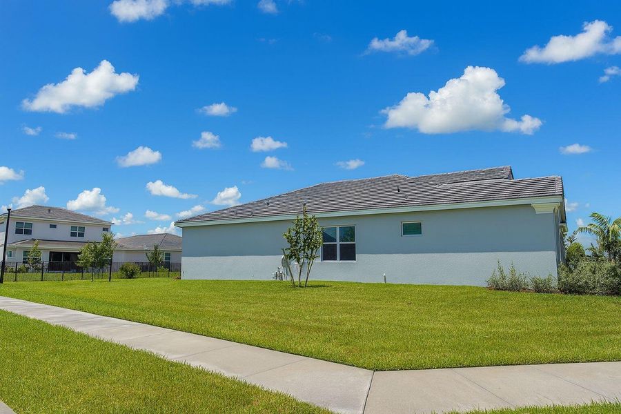 Exterior details and patio area of a home in , Westlake (Image 14).
