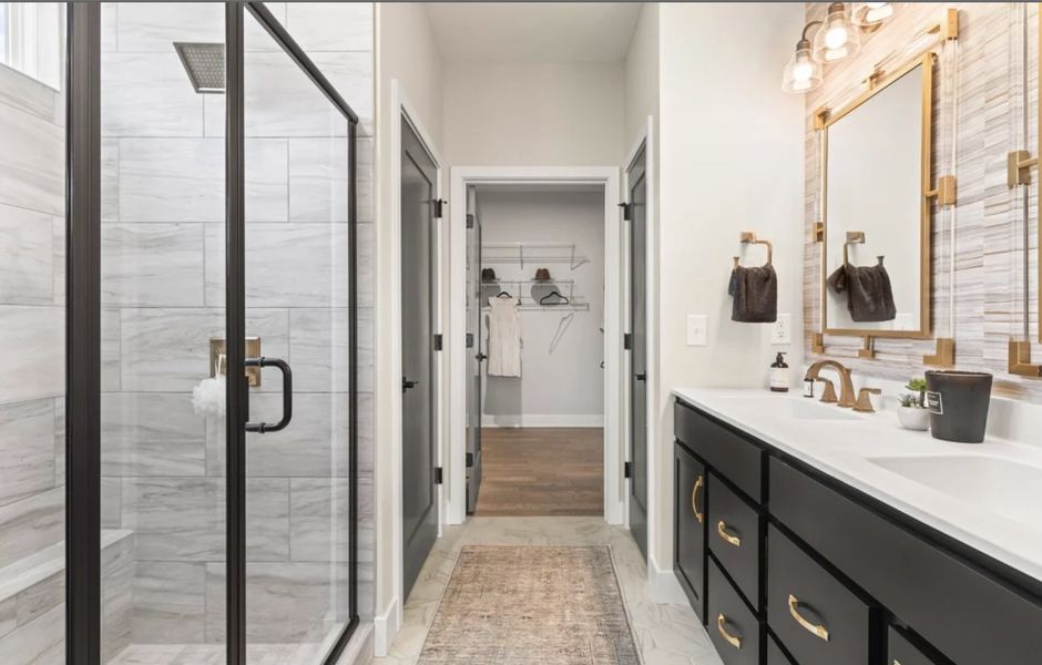 Representative furnished interior of a home built from the Amelia by Fischer Homes in Savannah Lakes, Hiram (Image 8).