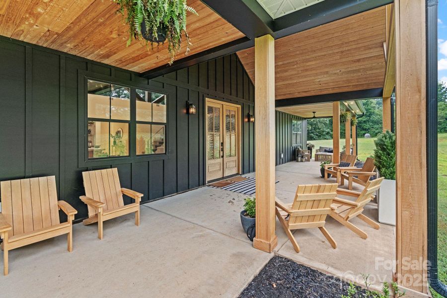 Exterior details and patio area of a home in , York (Image 3).