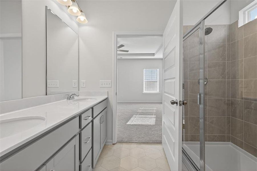 Furnished interior view inside a new home in Garrett Preserve, Douglasville (Image 8).