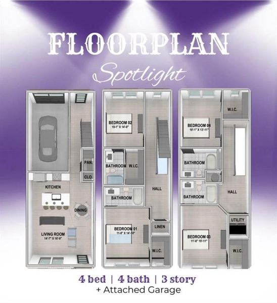 2D floor plan layout of this home in , Stephenville, TX (Image 3).