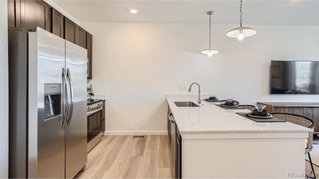 Furnished interior view inside a new home in , Centennial (Image 3).