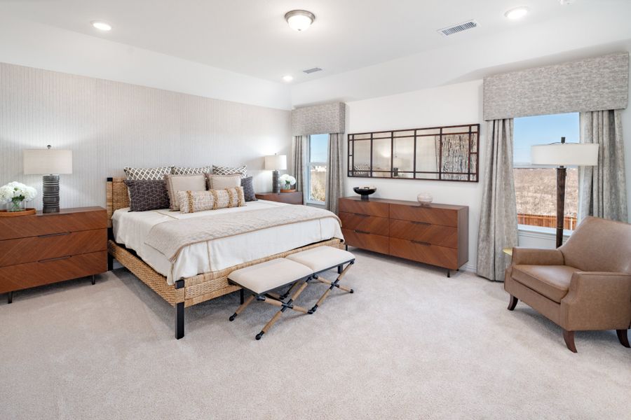 Representative furnished interior of a home built from the Kingston by UnionMain Homes in Elevon, Lavon (Image 45).