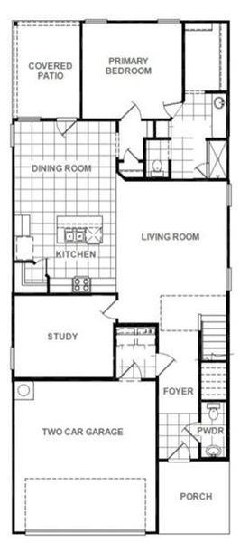2D floor plan layout of this home in Azalea, Pattison, TX (Image 3).