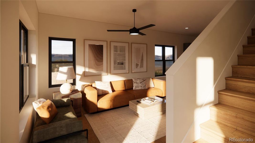 Furnished interior view inside a new home in , Gypsum (Image 9).