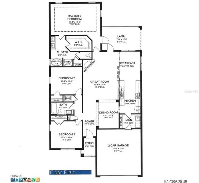 2D floor plan layout of this home in , Ocala, FL (Image 4).