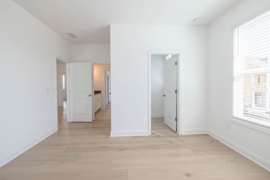 Bedroom #2 with large walk in closet and bathroom