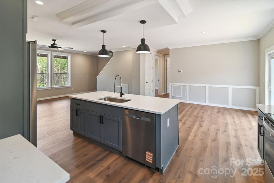 Furnished interior view inside a new home in , Morganton (Image 12).