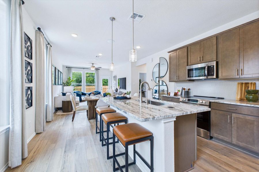 Representative furnished interior of a home built from the The Gillian C by Davidson Homes LLC in Cedar Heights, San Antonio (Image 6).