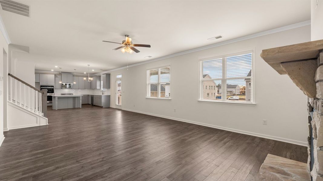 Spacious, unfurnished interior of a new home in The Gates at Pates Creek, Hampton (Image 21).