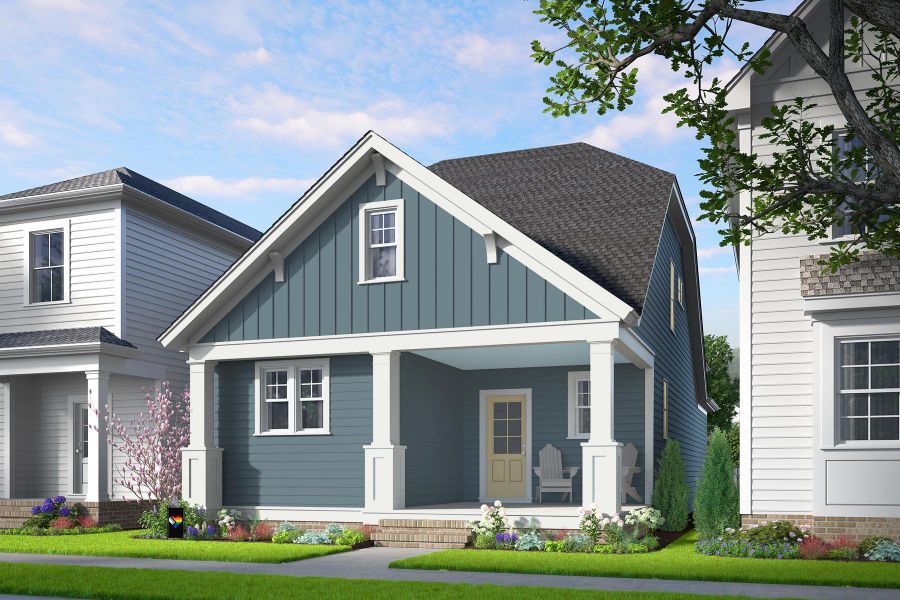 Representative exterior photo of a completed home built from the Found a Dream by Garman Homes in Wendell Falls, Wendell, NC (Image 2).