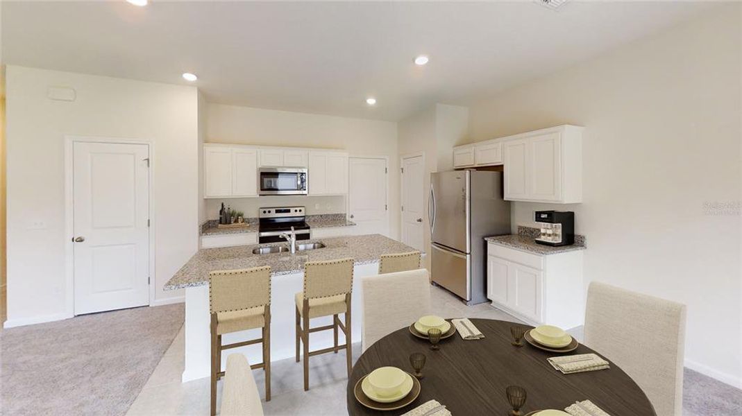 Virtually Staged Dinning Room