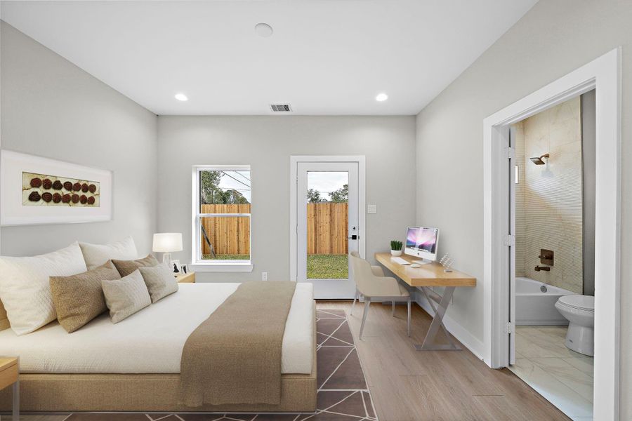 Furnished interior view inside a new home in , Houston (Image 7).