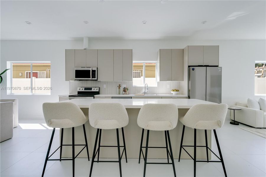 Furnished interior view inside a new home in , Miami (Image 4). Furnished interior view inside a new home in , Miami (Image 4).