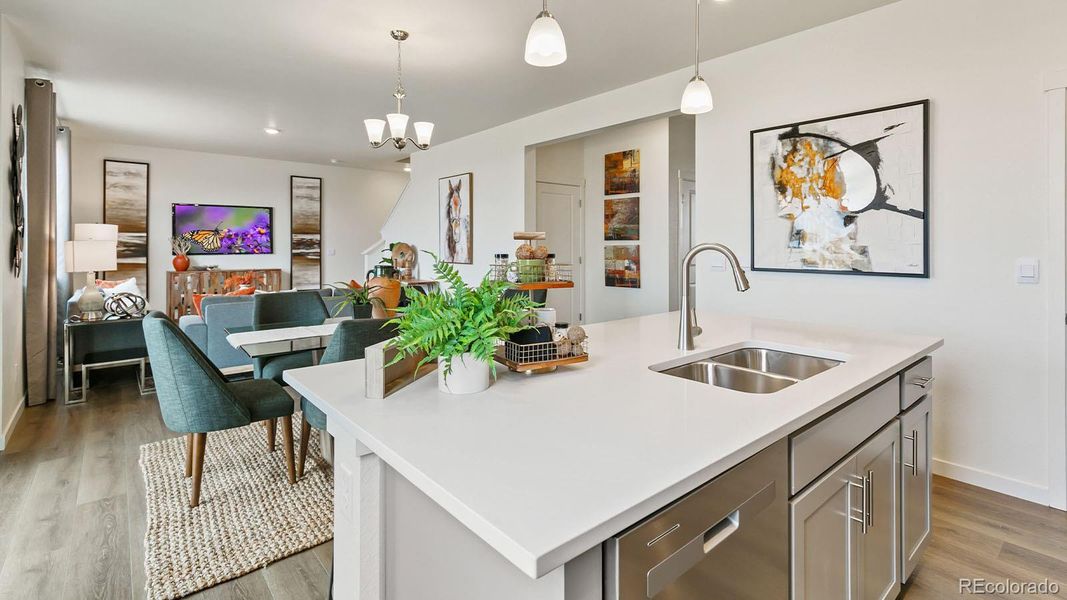Furnished interior view inside a new home in Vista Meadows, Fort Lupton (Image 14).