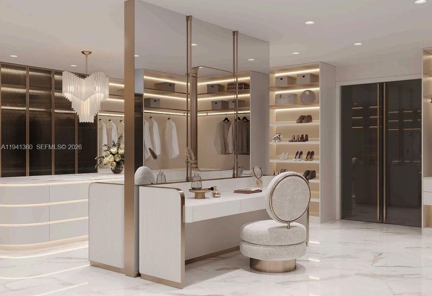 Furnished interior view inside a new home in , Fort Lauderdale (Image 6).