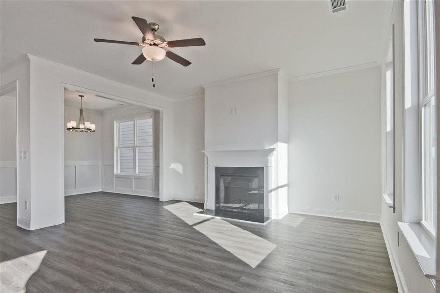 Spacious, unfurnished interior of a new home in Clark Farms, Flowery Branch (Image 28). Spacious, unfurnished interior of a new home in Clark Farms, Flowery Branch (Image 28).