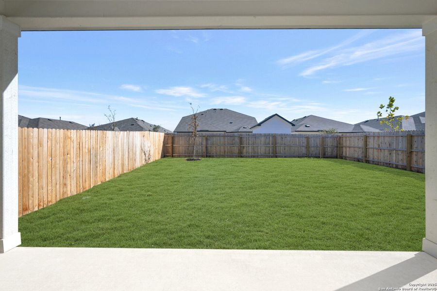 Exterior details and patio area of a home in Winding Brook, San Antonio (Image 3).