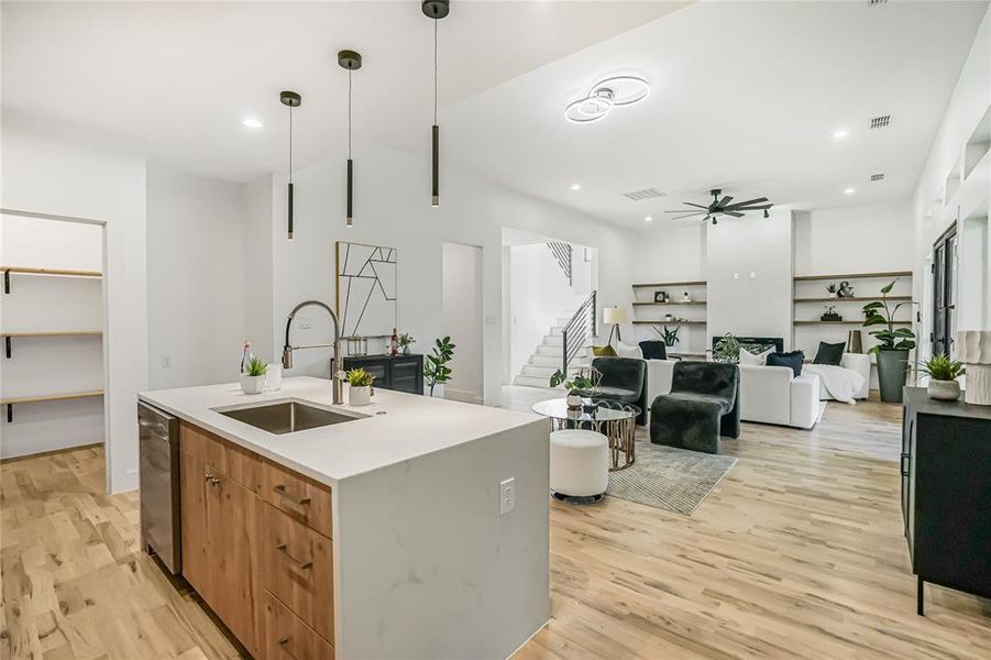 Furnished interior view inside a new home in , Dallas (Image 15).