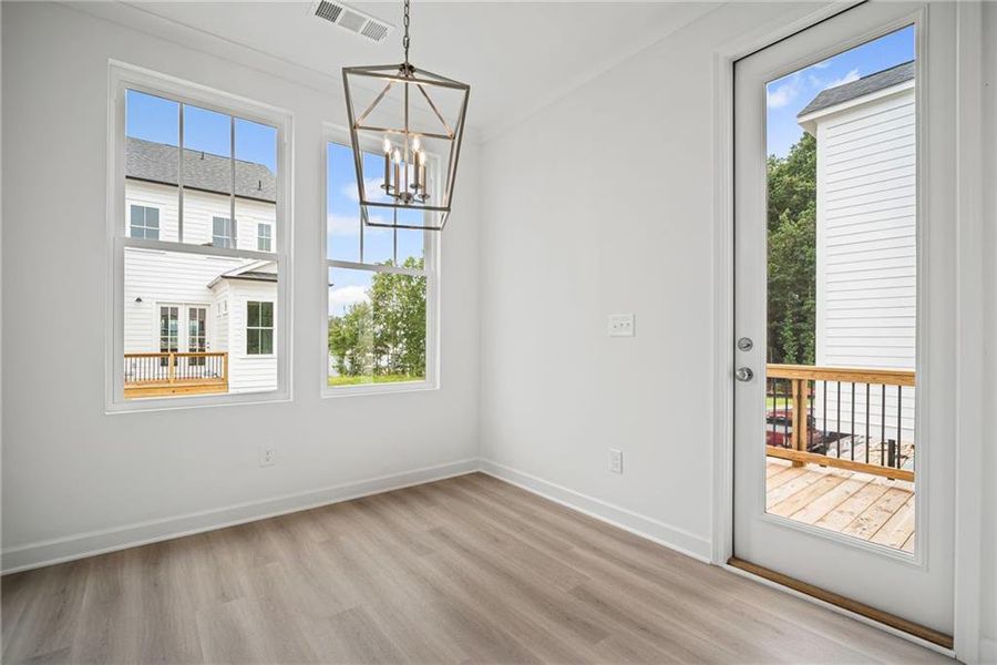 Spacious, unfurnished interior of a new home in The Village at River Green, Canton (Image 8).