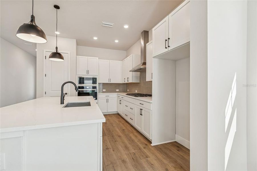 Furnished interior view inside a new home in Emerald Landing at Waterside at Lakewood Ranch – Cottage Series, Sarasota (Image 12).