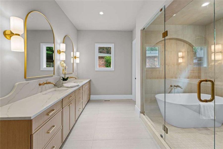 Furnished interior view inside a new home in , Atlanta (Image 38). Furnished interior view inside a new home in , Atlanta (Image 38).