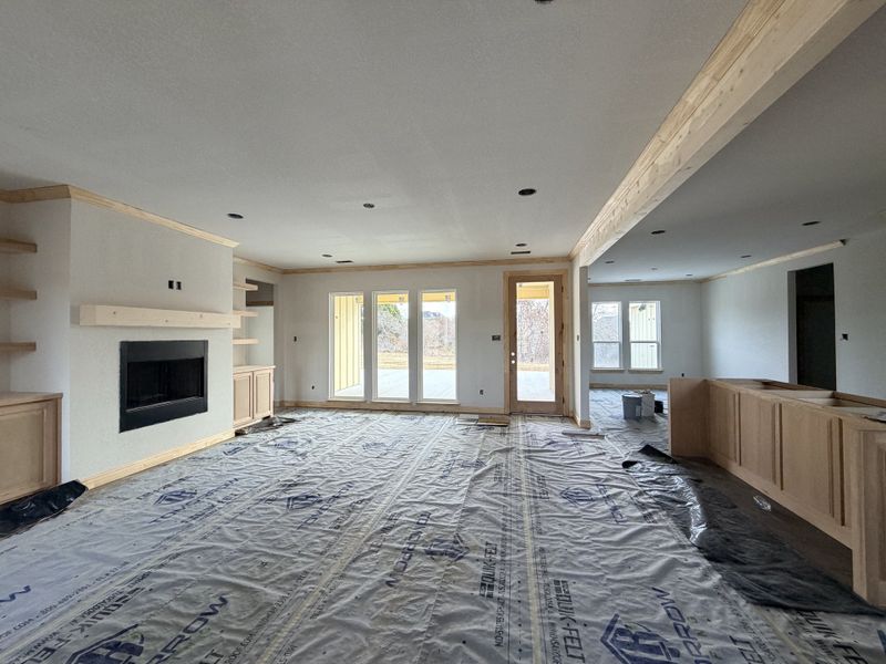 In-progress construction of a new home in Saddle Crest Estates, Weatherford, TX (Image 13).