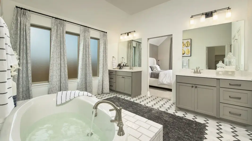 Furnished interior view inside a new home in Silo Mills, Cleburne (Image 101). Furnished interior view inside a new home in Silo Mills, Cleburne (Image 101).
