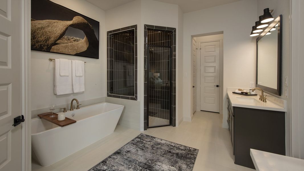 Furnished interior view inside a new home in Trinity Falls, McKinney (Image 37).