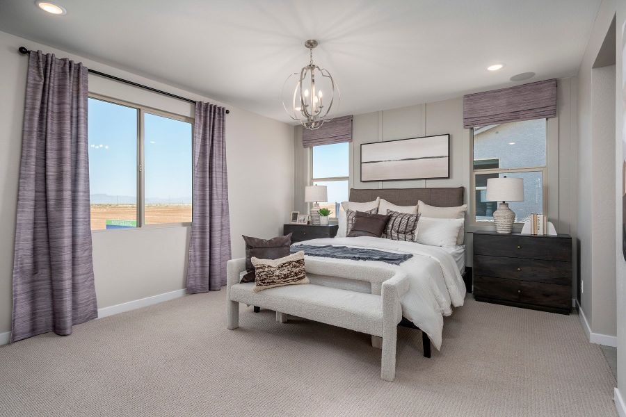 Representative furnished interior of a home built from the Grand 5G by Risewell Homes in Wildera, San Tan Valley (Image 10).