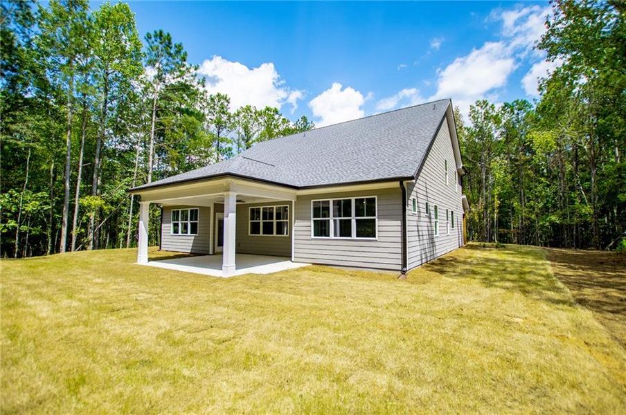 Exterior details and patio area of a home in , Douglasville (Image 38).