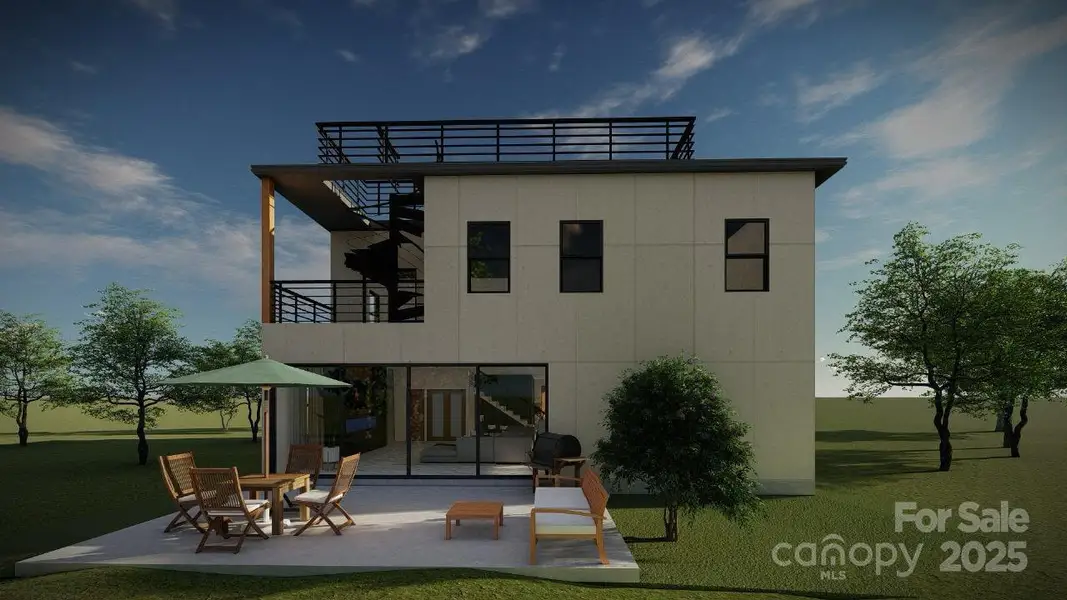 Exterior details and patio area of a home in , Charlotte (Image 3).