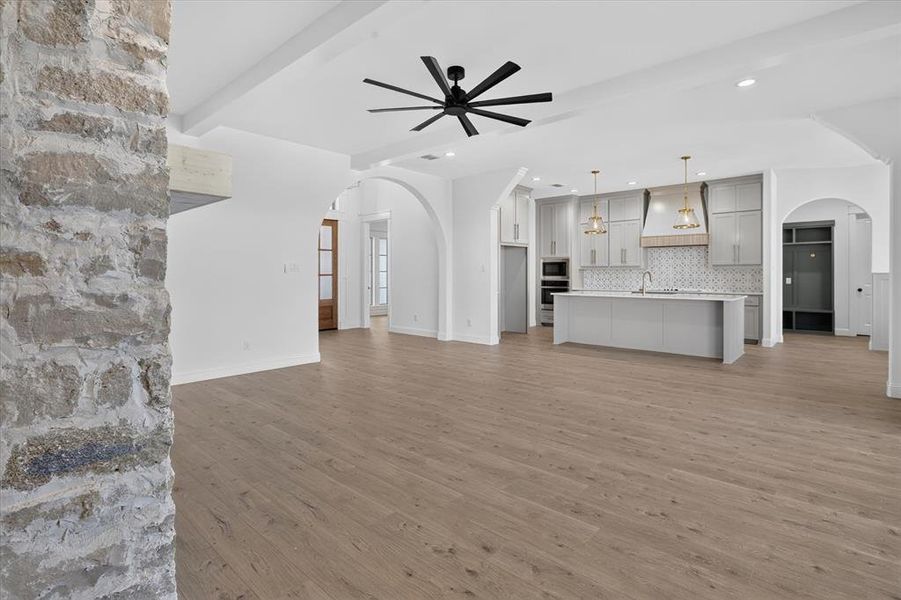 Spacious, unfurnished interior of a new home in , Godley (Image 23).