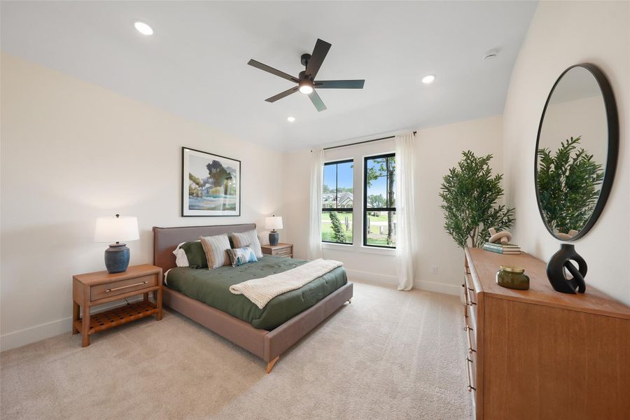 Furnished interior view inside a new home in Pine Rock South, Conroe (Image 31). Furnished interior view inside a new home in Pine Rock South, Conroe (Image 31).