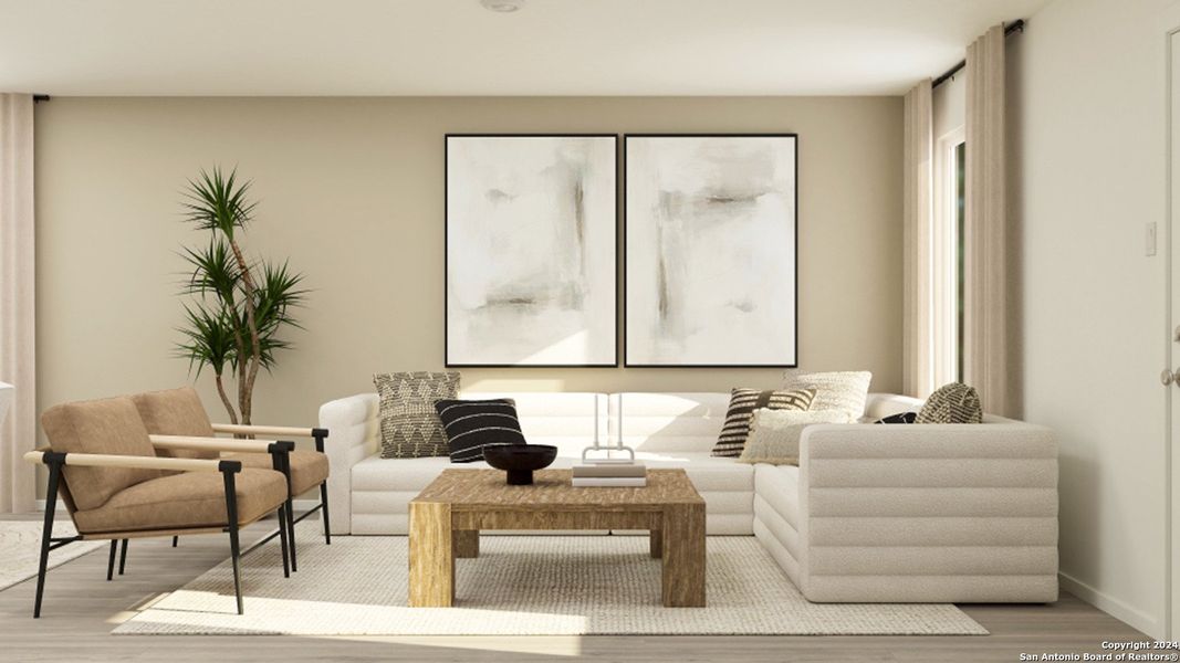 Furnished interior view inside a new home in Navarro Ranch, Seguin (Image 2).