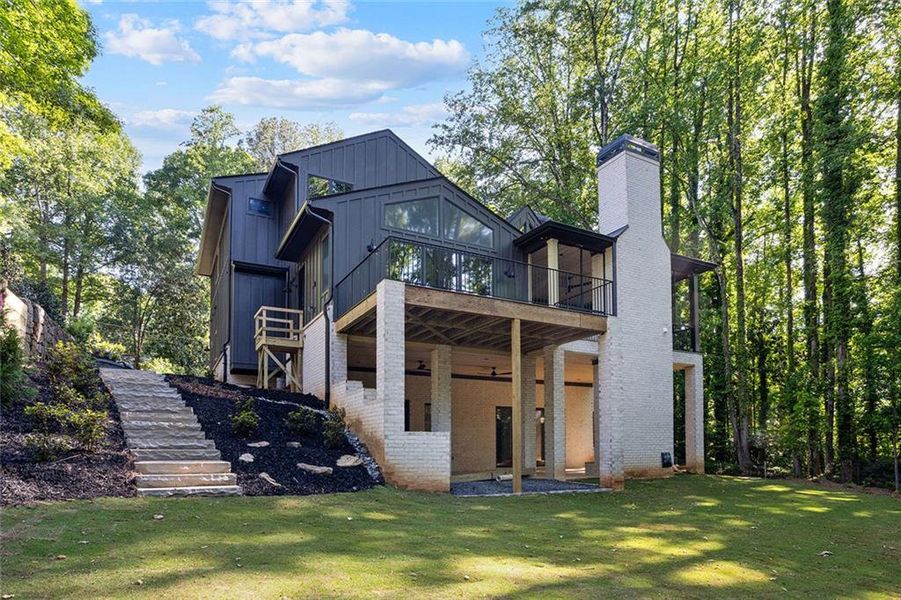 Exterior details and patio area of a home in , Atlanta (Image 20).