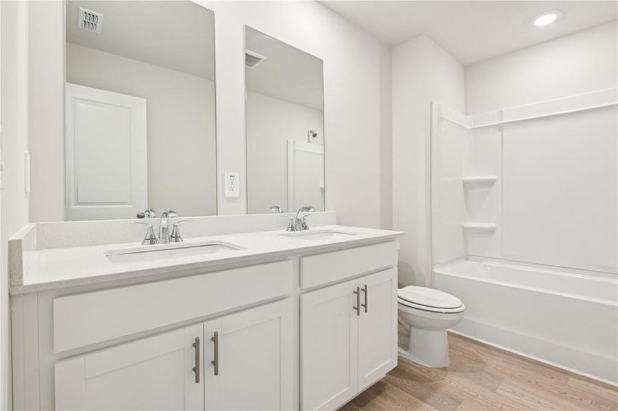 Furnished interior view inside a new home in The Oaks at Dawson, Dawsonville (Image 5).