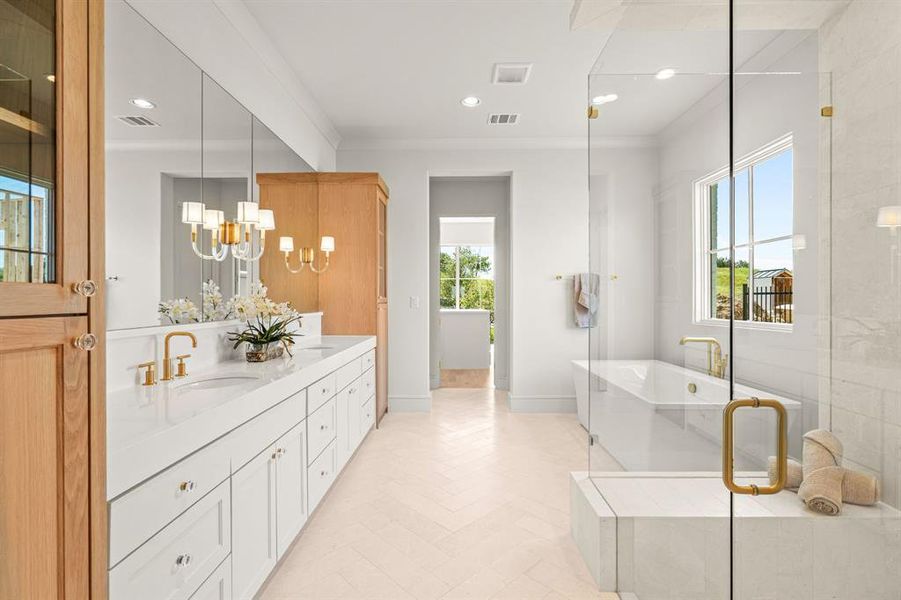 Furnished interior view inside a new home in , Fort Worth (Image 12).