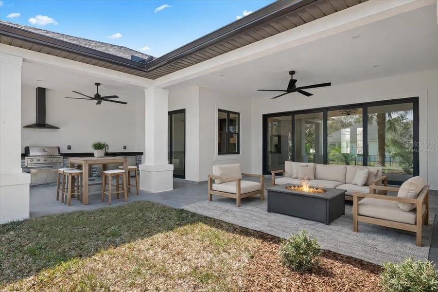 Exterior details and patio area of a home in , Palm Coast (Image 30). Exterior details and patio area of a home in , Palm Coast (Image 30).