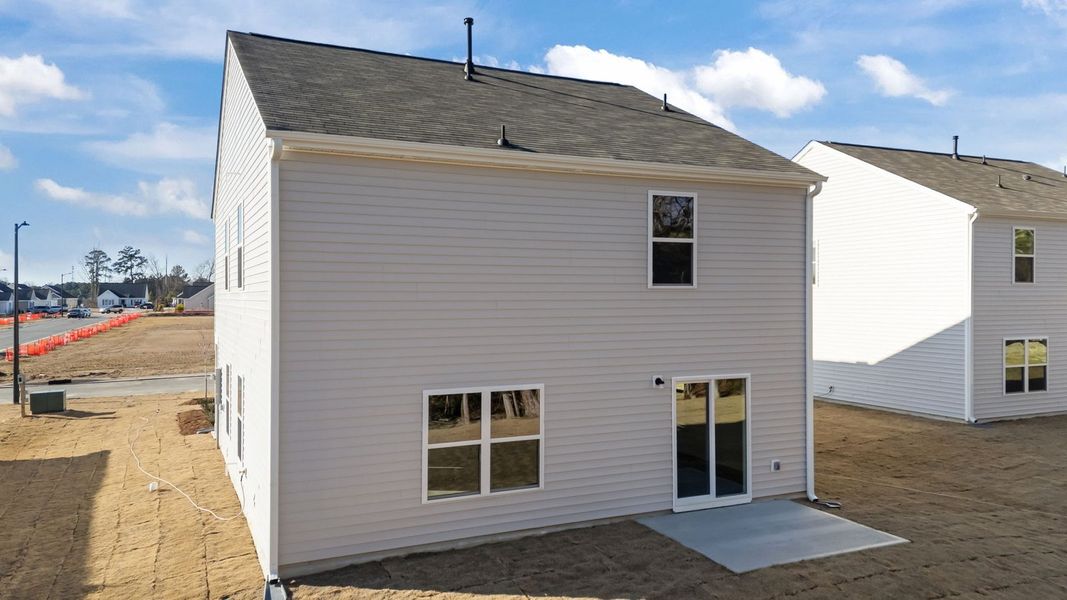 Exterior details and patio area of a home in Hunter Hill, Rocky Mount (Image 20).