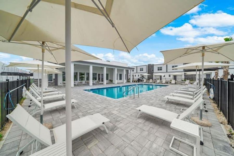 Exterior details and patio area of a home in , Davenport (Image 21).