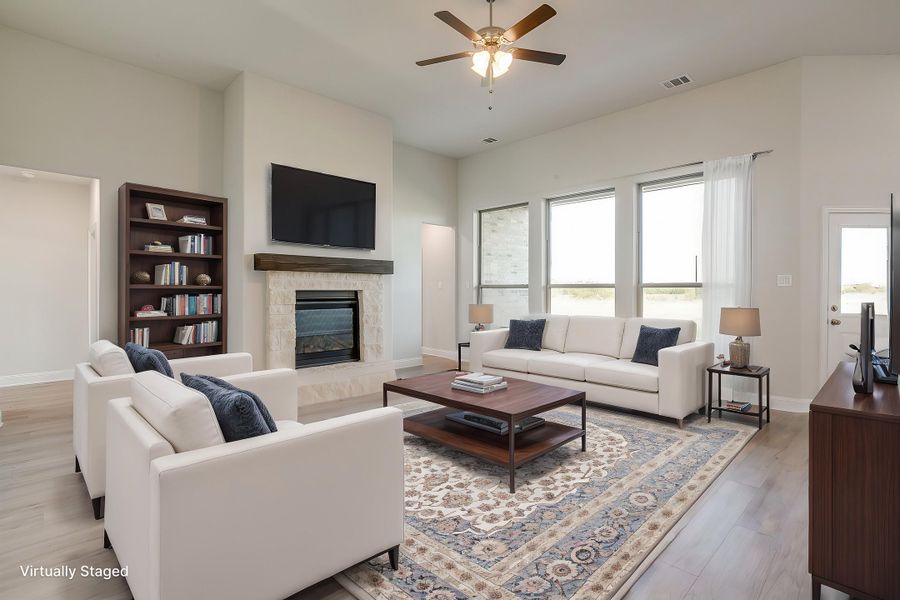 Furnished interior view inside a new home in Berkshire Estates, Mesquite (Image 7).
