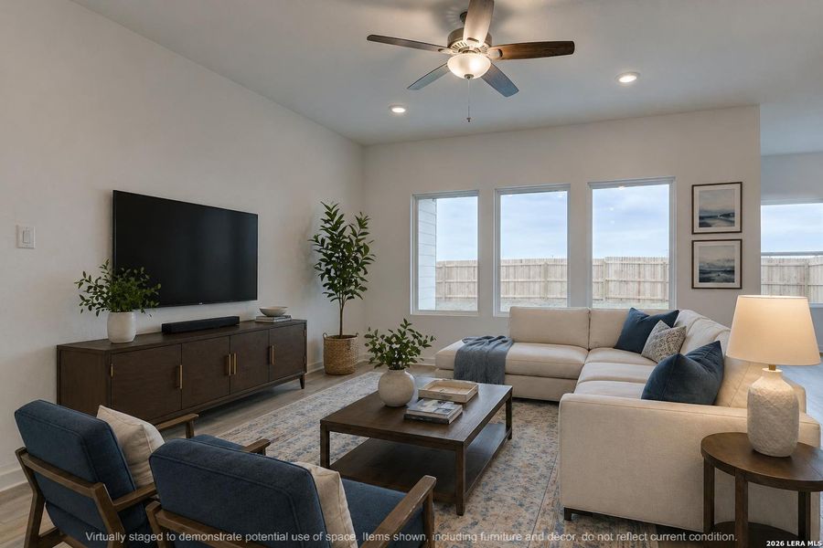 Furnished interior view inside a new home in Cordova Trails, Seguin (Image 11).