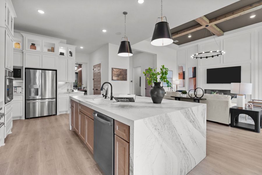 Furnished interior view inside a new home in Caliza Reserve, Boerne (Image 15).